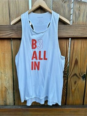 barre3 tank top Be All In Balletcore 100% Cotton Sz. Large